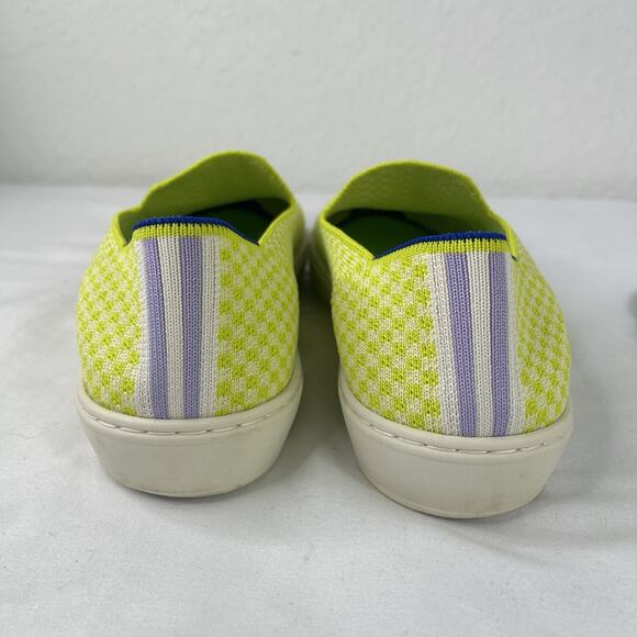 Rothy’s The Original Slip On Sneaker Neon Yellow/lime Green Size W7.5, comfort - Picture 10 of 11